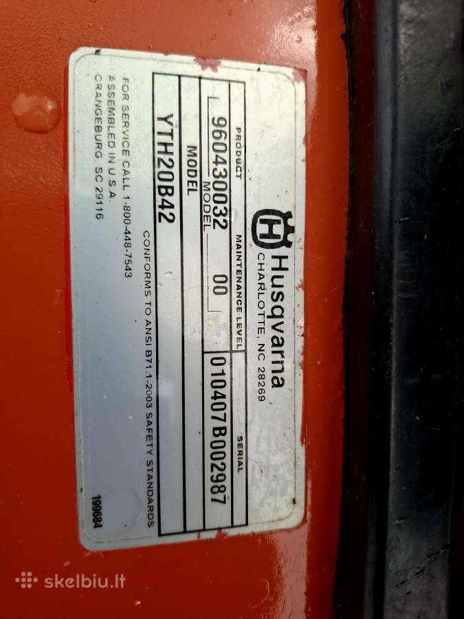 Husqvarna Yth20b42 - nuotraukos Nr. 4