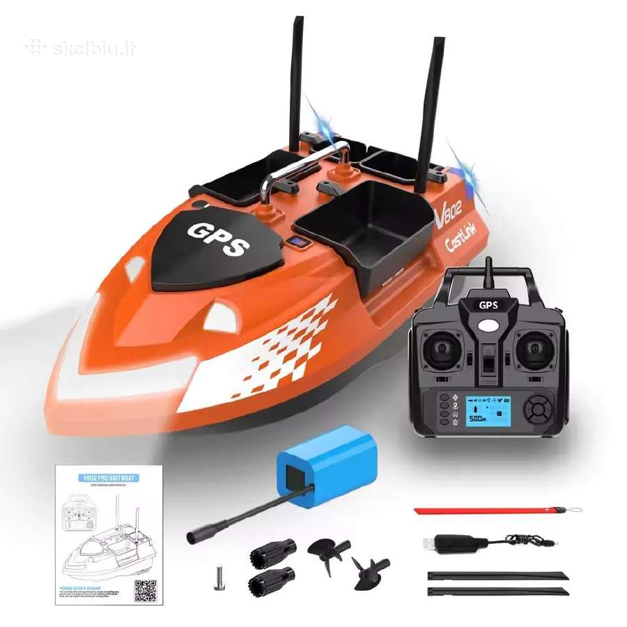 Flytec V802pro pašarų laivelis su GPS navigacija - nuotraukos Nr. 7
