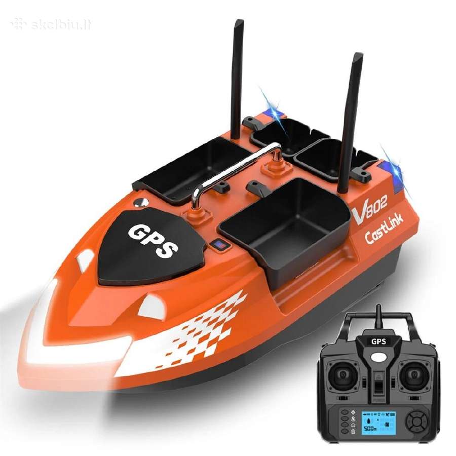 Flytec V802pro pašarų laivelis su GPS navigacija - nuotraukos Nr. 4