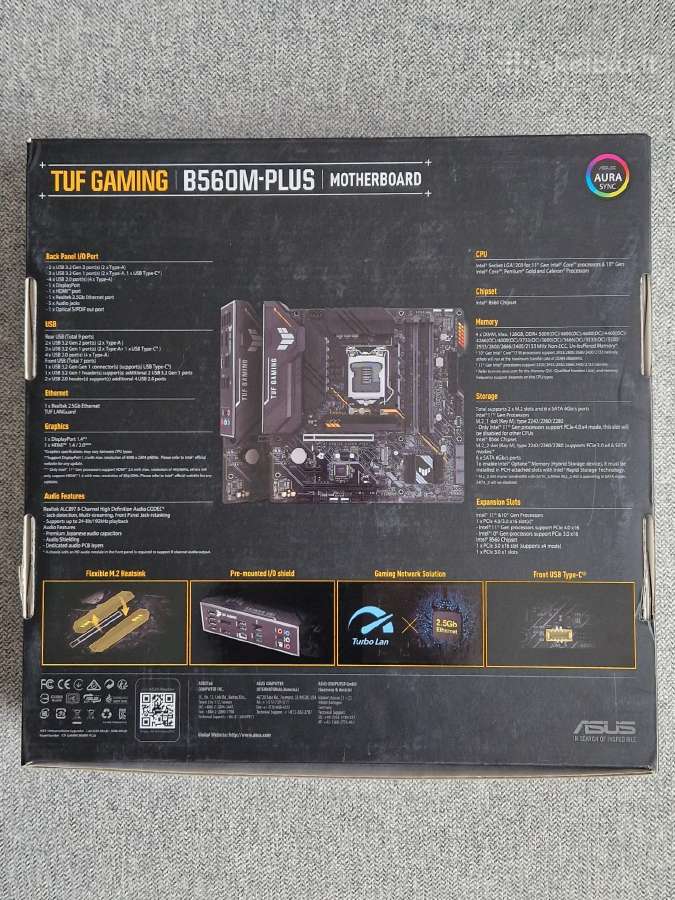 Asus Tuf Gaming B560m-plus - nuotraukos Nr. 6