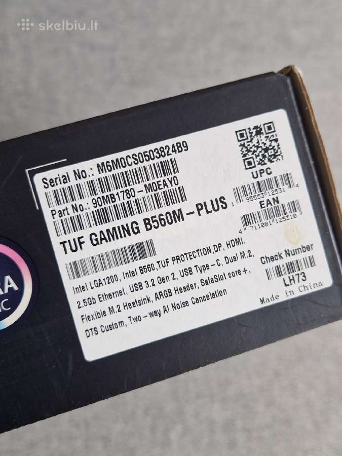 Asus Tuf Gaming B560m-plus - nuotraukos Nr. 7