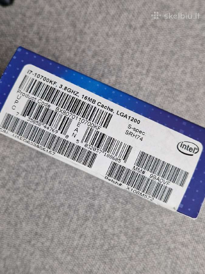 Intel i7 10700kf 3.8ghz Cpu - nuotraukos Nr. 5