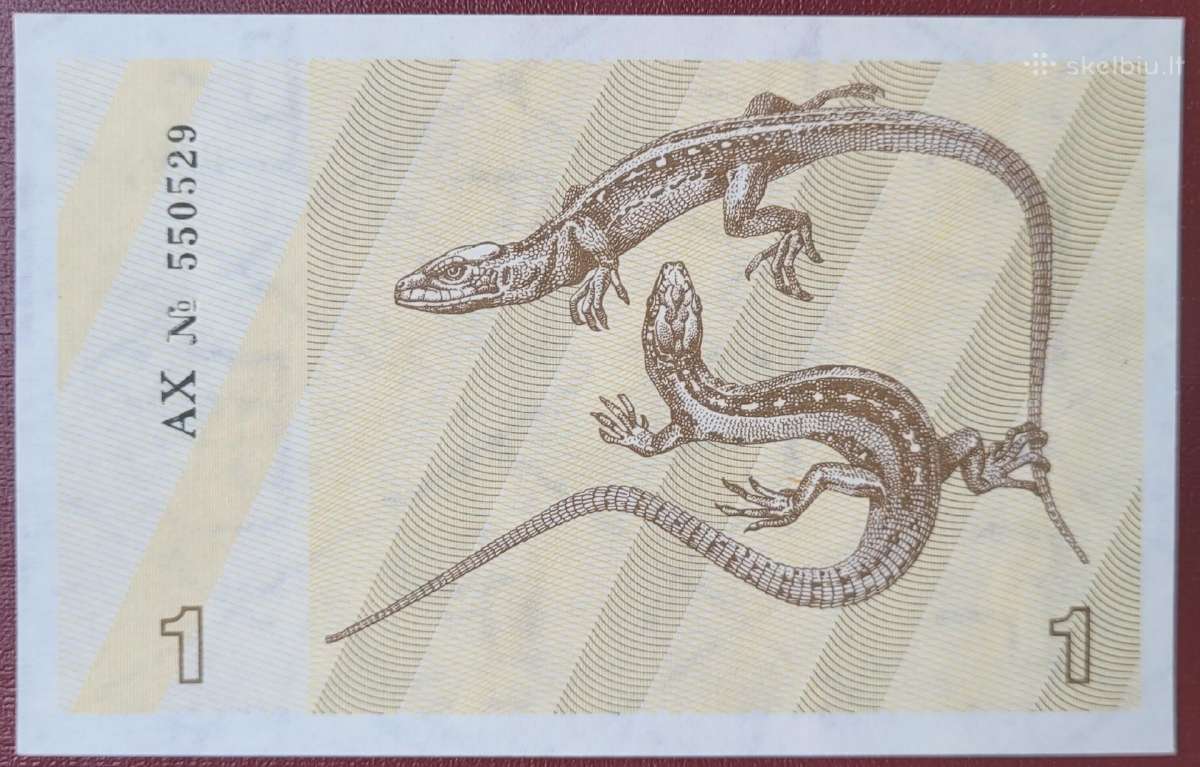 1991 m. 0,5 ir 1 talonai be užrašų Unc - nuotraukos Nr. 2