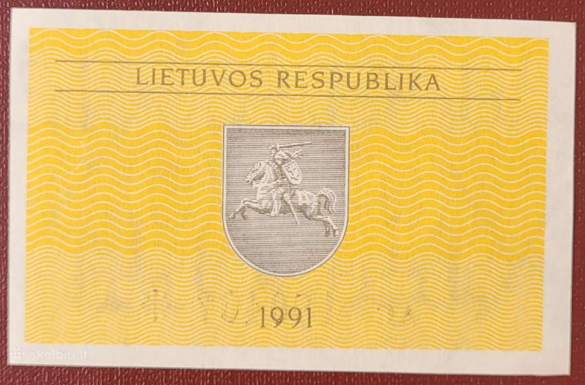 1991 m. 0,5 ir 1 talonai be užrašų Unc - nuotraukos Nr. 5