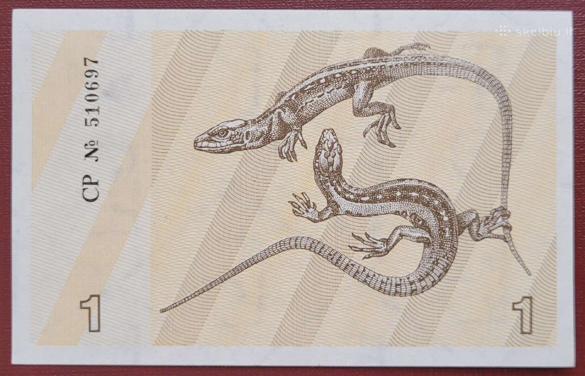 1991 m. 1, 3, 5 talonai su užrašais Unc - nuotraukos Nr. 8