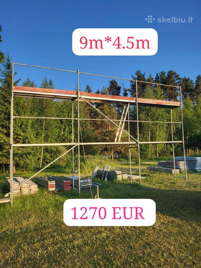 Parduodu naujus pastolius, 15m ilgio, 2,5m aukščio - nuotraukos Nr. 3