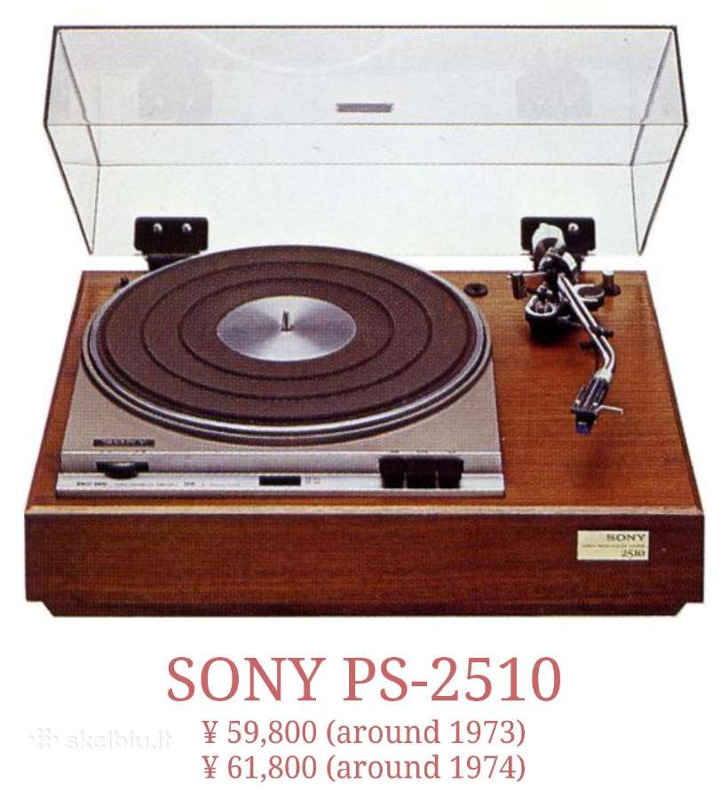 Sony Ps-2510 plokštelių grotuvas - nuotraukos Nr. 2