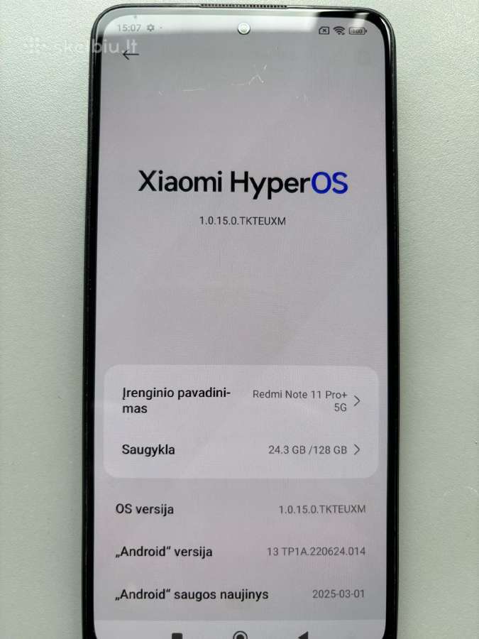 Xiaomi Redmi Note 11 Pro+ 128gb - nuotraukos Nr. 7