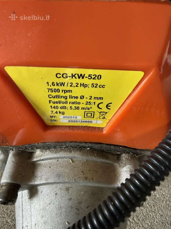 Jasper Cg-kw-520 benzininis trimeris - nuotraukos Nr. 7