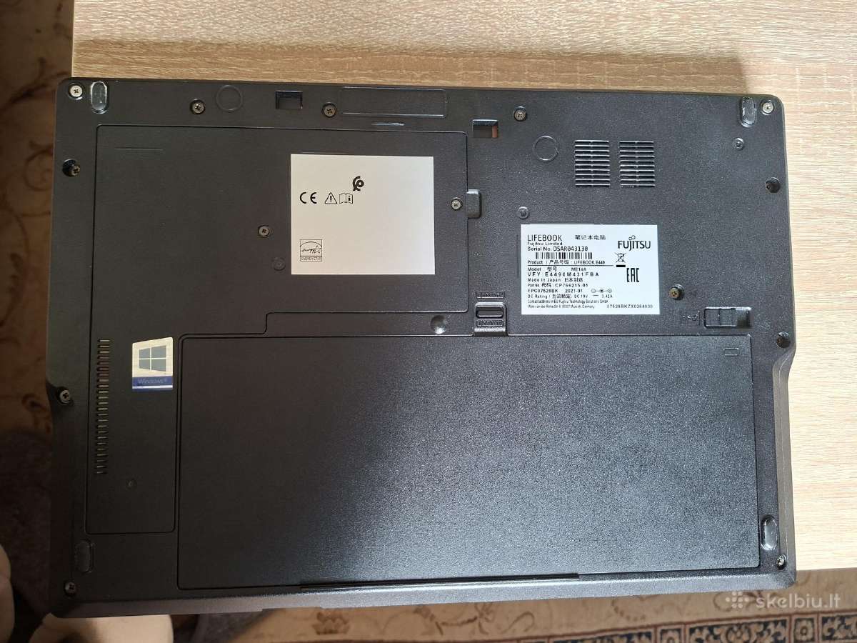 Fujitsu E449 i3-8th gen 8gb Ddr4 256ssd - nuotraukos Nr. 7
