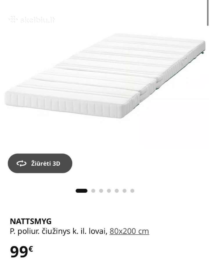Ikea lovyte vaikui su apsauga ir ciužiniu - nuotraukos Nr. 6