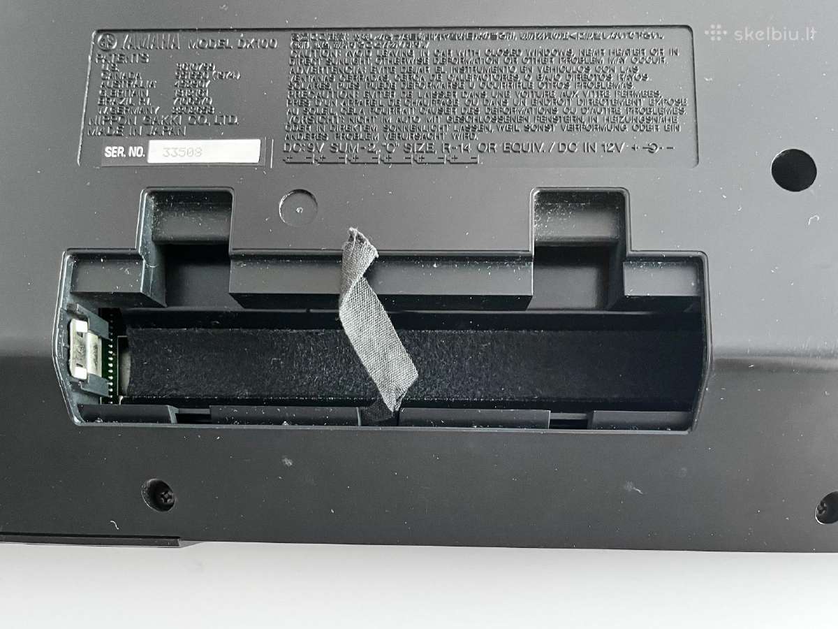 Yamaha Dx100 – Fm sintezatorius - nuotraukos Nr. 7