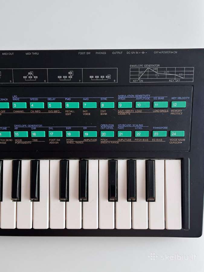 Yamaha Dx100 – Fm sintezatorius - nuotraukos Nr. 3