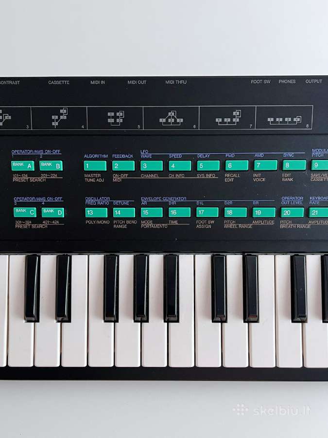 Yamaha Dx100 – Fm sintezatorius - nuotraukos Nr. 4