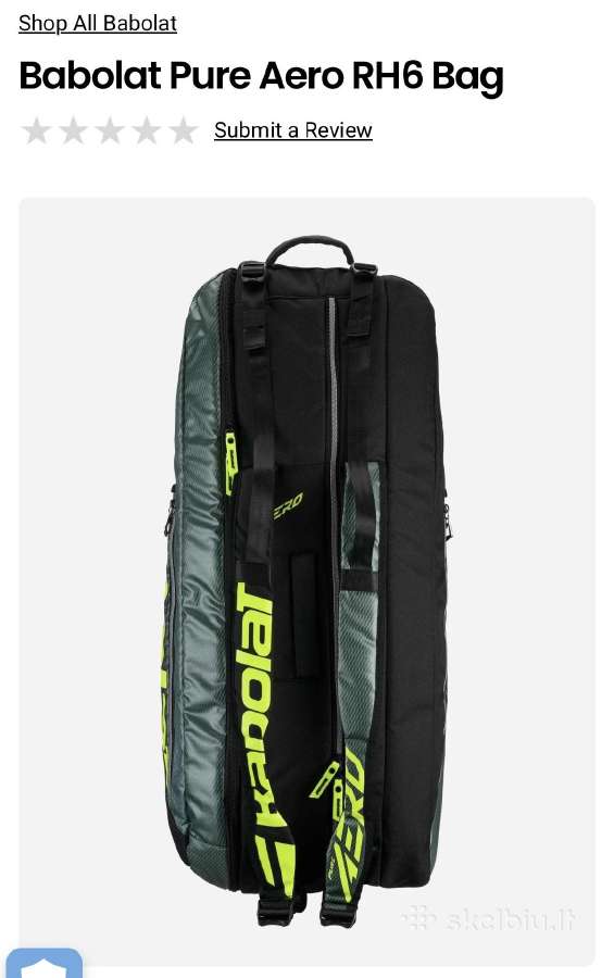 2026 Babolat Pure Aero Rh6 Bag/teniso krepsys - nuotraukos Nr. 6