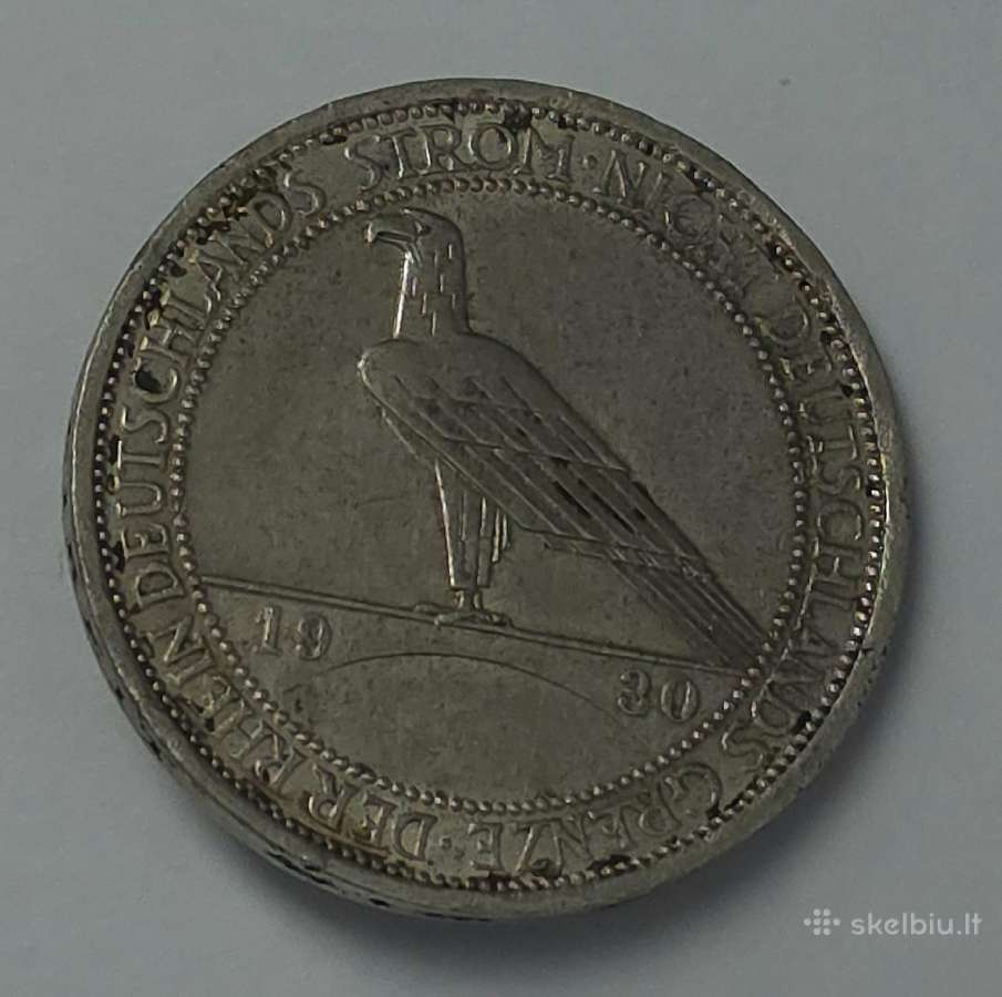 Veimaro respublika 3 Reichsmark 1930 A - nuotraukos Nr. 4