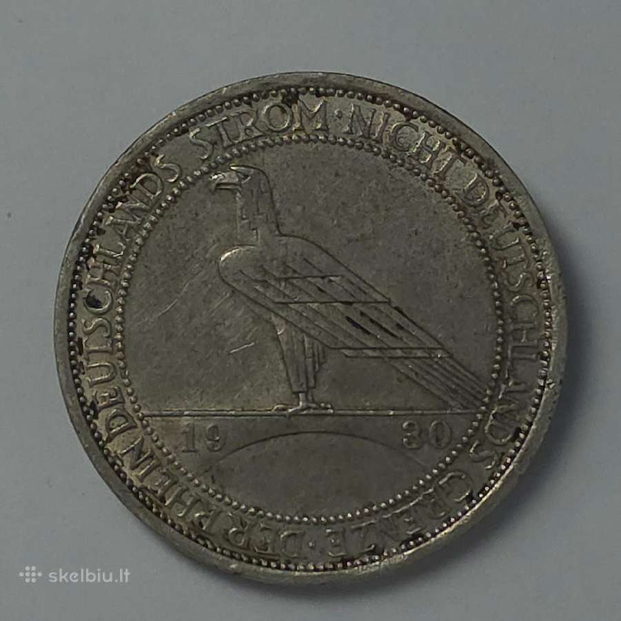 Veimaro respublika 3 Reichsmark 1930 A - nuotraukos Nr. 6