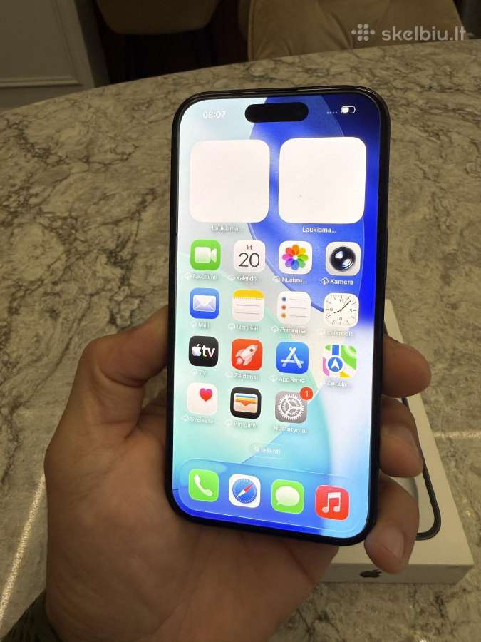 iPhone 15, 256gb 100% baterija - nuotraukos Nr. 2