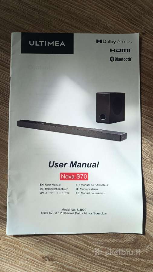Soundbar Nova S 70. - nuotraukos Nr. 11