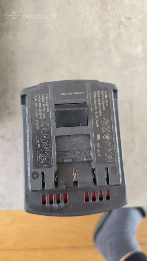 Bosch 14.4 v akumuliatorius su ikrovikliu. - nuotraukos Nr. 2