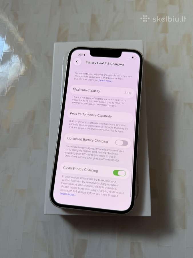 iPhone 13 mini 128gb White - nuotraukos Nr. 5