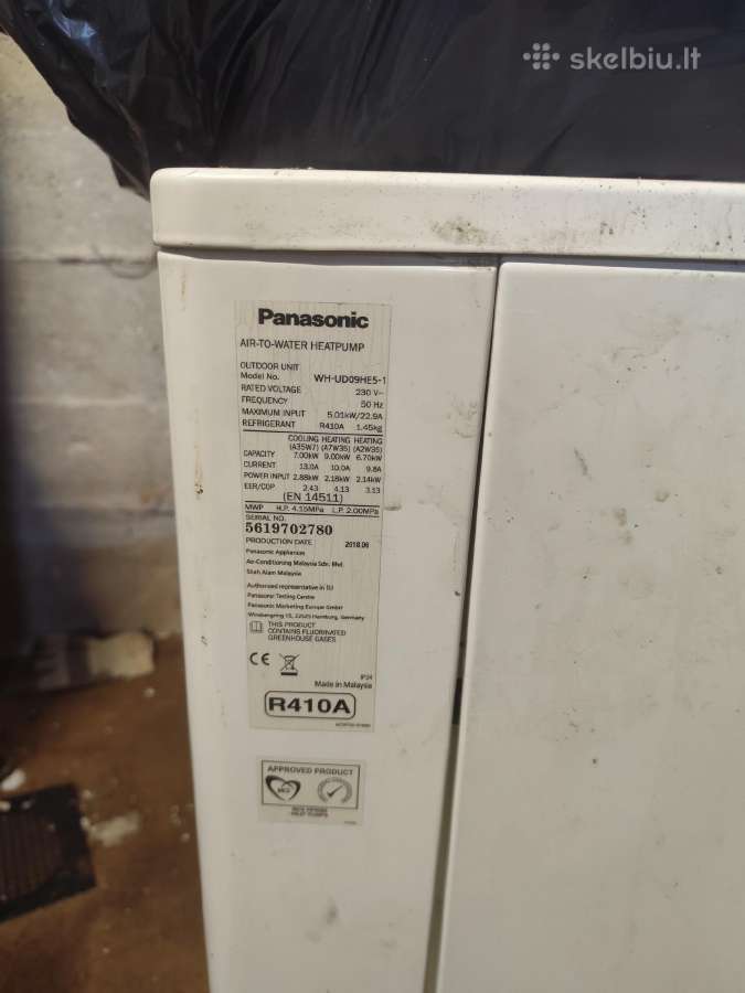Šilumos siurblys oras vanduo 8kw 1100eur - nuotraukos Nr. 3
