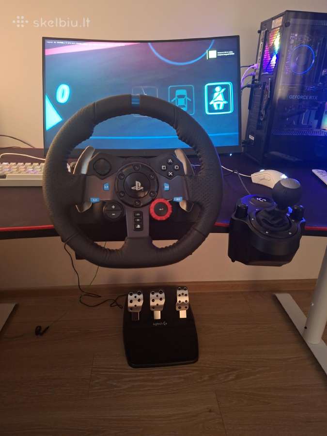 Savaite naudotas vairas Logitech g29 se - nuotraukos Nr. 3