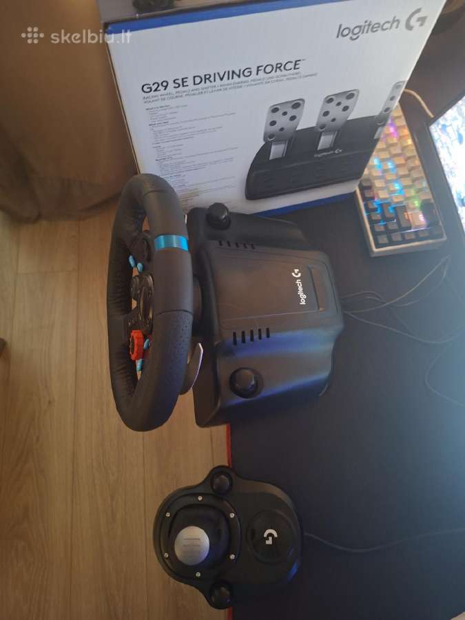 Savaite naudotas vairas Logitech g29 se - nuotraukos Nr. 6