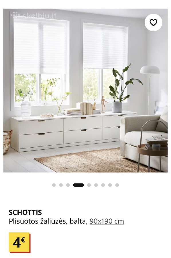 Ikea plisuotos žaliuzės Schottis - nuotraukos Nr. 2