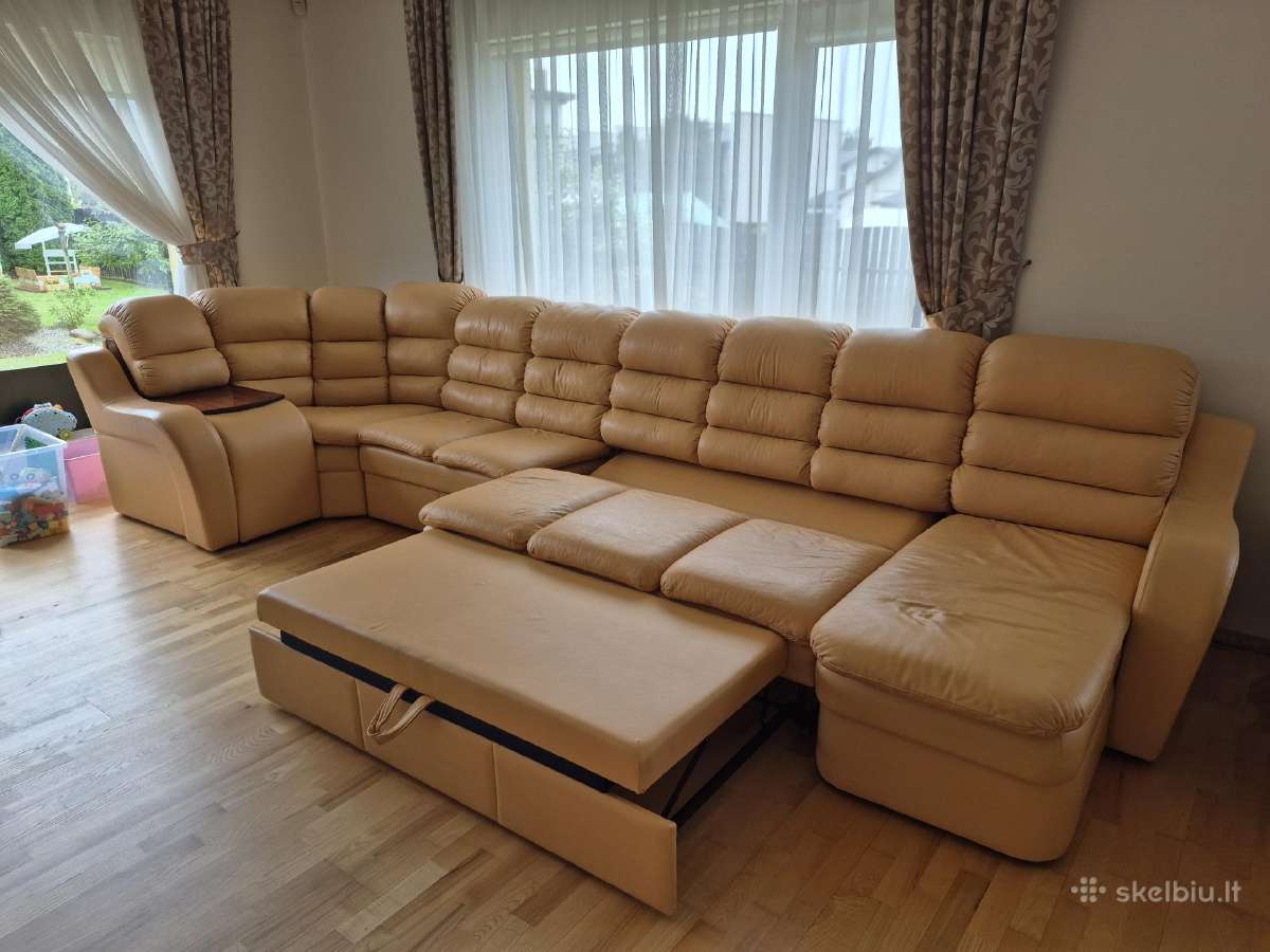 Odinė sofa-lova - nuotraukos Nr. 6