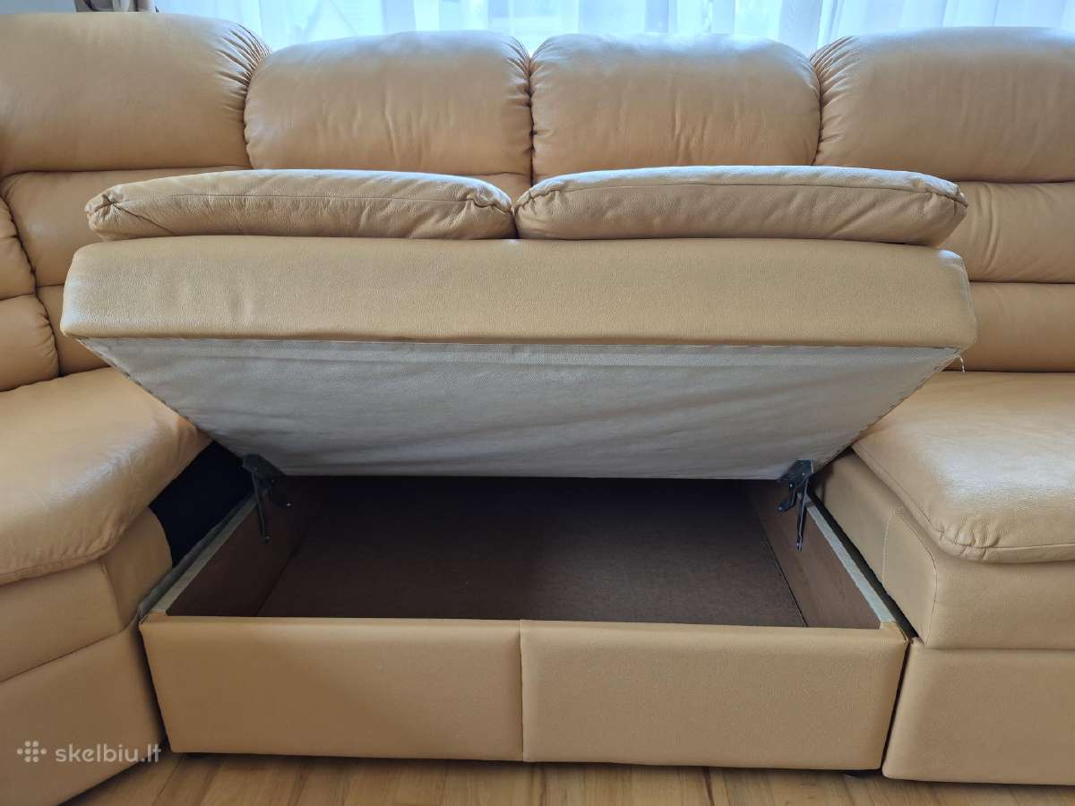 Odinė sofa-lova - nuotraukos Nr. 15