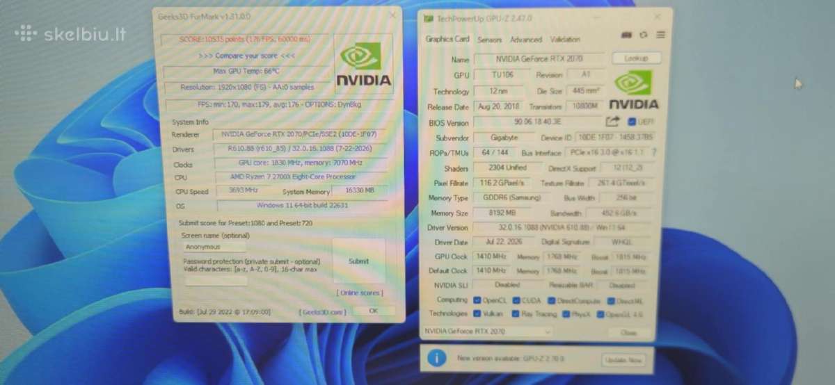 Žaidimo kompiuteriai Rtx 3060/ Rtx 2070/ Rtx 3050 - nuotraukos Nr. 5