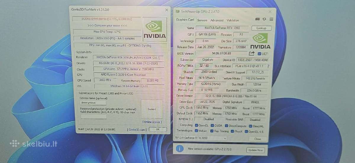 Žaidimo kompiuteriai Rtx 3060/ Rtx 2070/ Rtx 3050 - nuotraukos Nr. 18