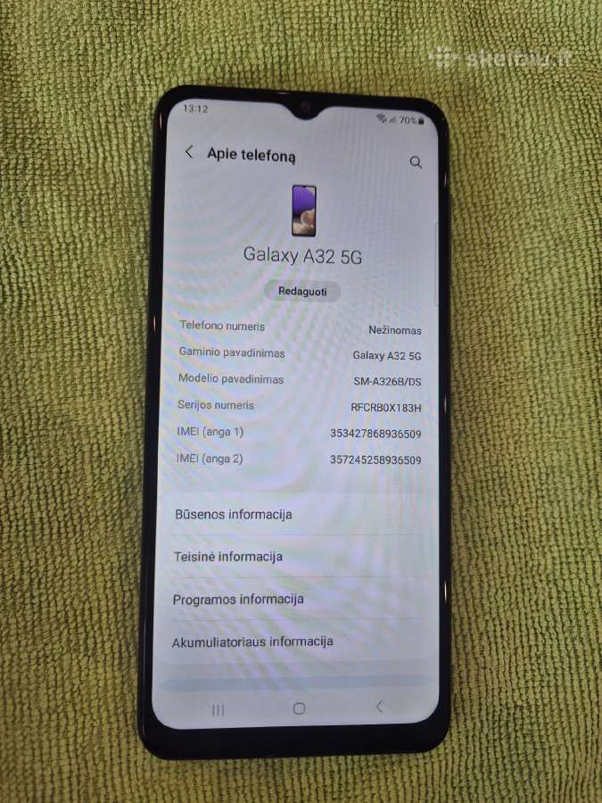 Samsung Galaxy A32 5G - nuotraukos Nr. 3