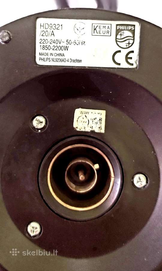 Elektrinis virdulys Philips Hd9321/20, 1,7 l, 2200 - nuotraukos Nr. 3
