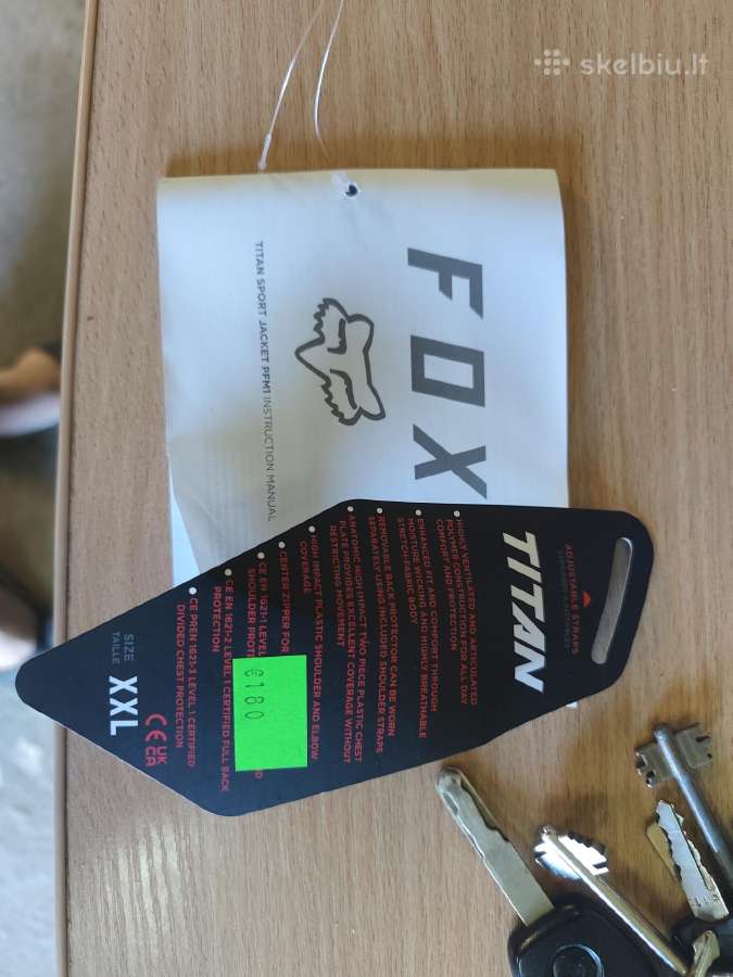 XXL - Fox Titan Motociklo Apranga - Šarvai - nuotraukos Nr. 2