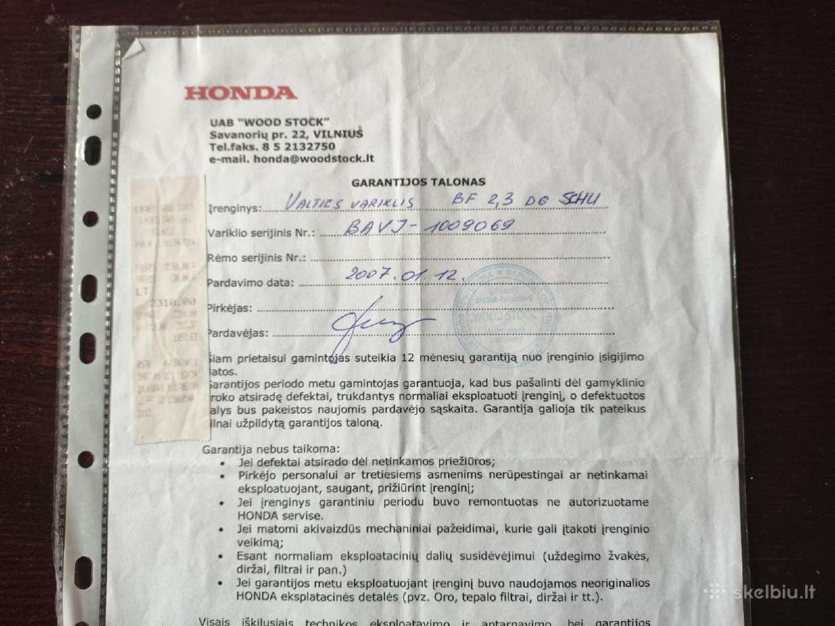 Pakabinamas variklis Honda - nuotraukos Nr. 6
