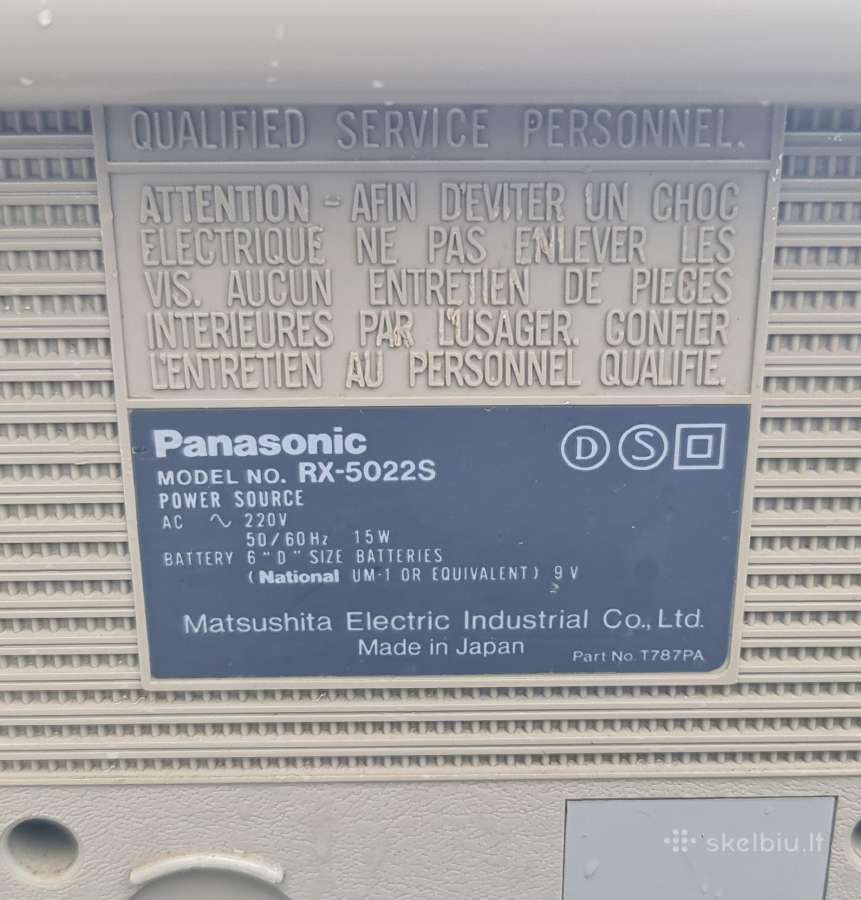 Panasonic rx-5022s - nuotraukos Nr. 3