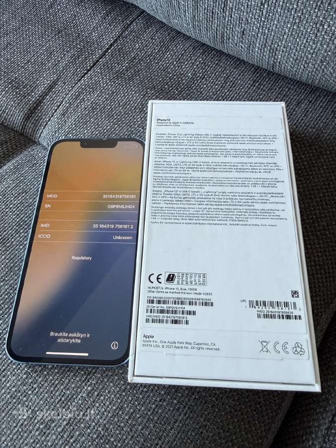 iPhone 13, Blue, 128gb - nuotraukos Nr. 10