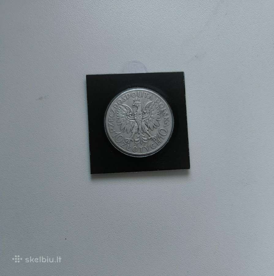 Moneta 10 Zlotų 1933 m.originalas.romuald Traugutt - nuotraukos Nr. 2