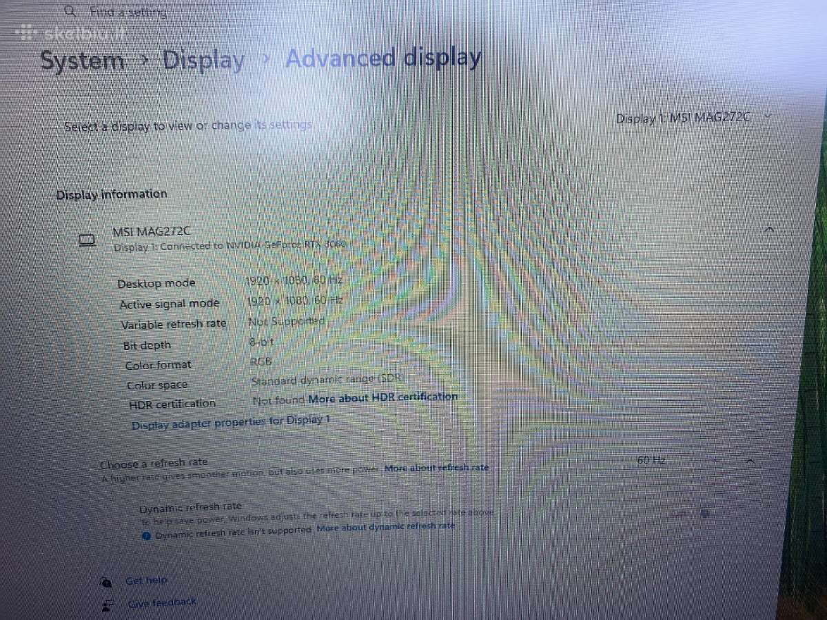 Msi Optix Mag272c 27" Curved 165hzgaming monitor - nuotraukos Nr. 3
