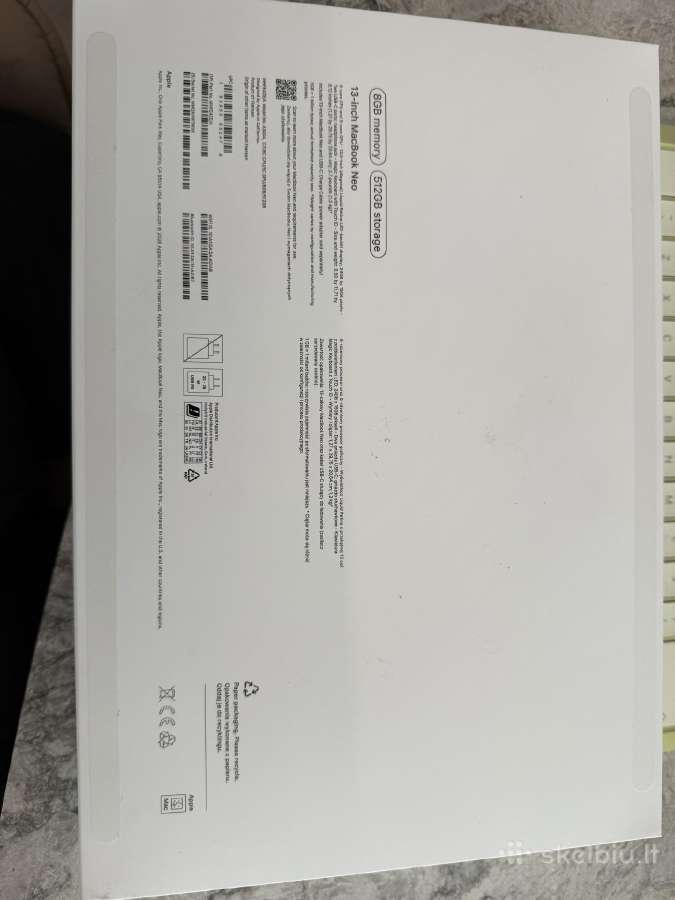 13-inch MacBook Neo, 8/512gb naujas - nuotraukos Nr. 5