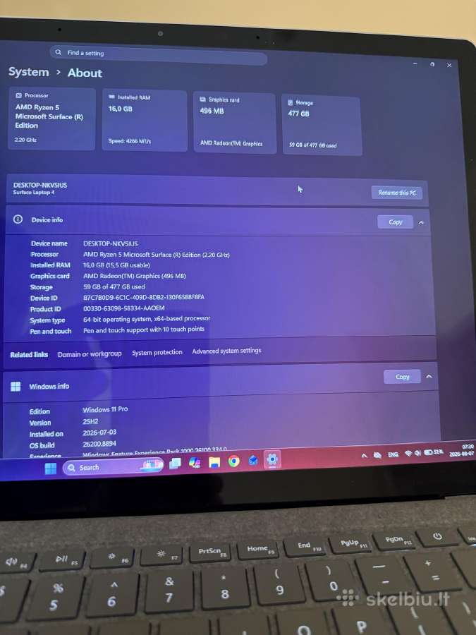 Microsoft Surface Laptop 4 - nuotraukos Nr. 4