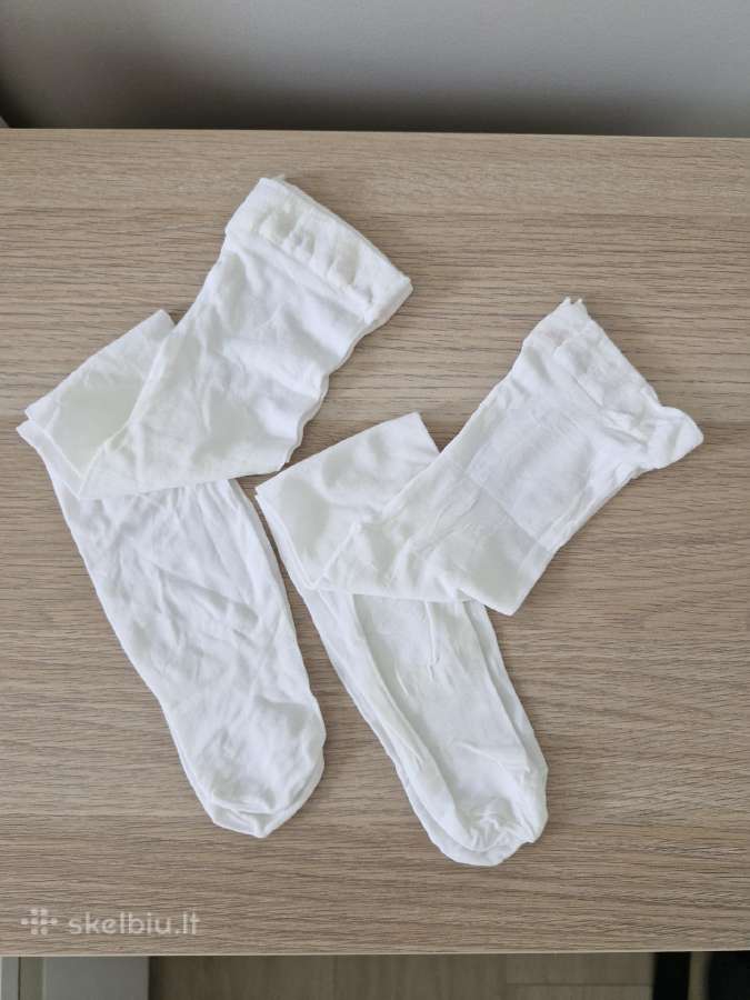 Baltos pėdkelnės 92/98, 40 denų, 2 vnt. - nuotraukos Nr. 3