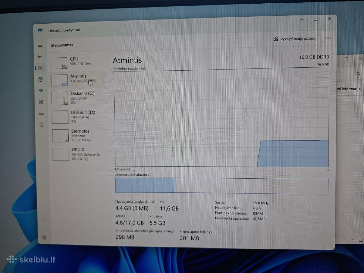 I5-6500,16ram,gtx1060-6gb,250gb SSD - nuotraukos Nr. 8