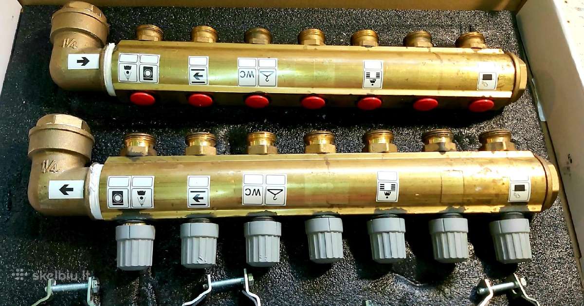 Danfoss žalvarinis grindinio šildymo kolektorius – - nuotraukos Nr. 4