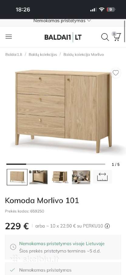 Komoda - nuotraukos Nr. 3