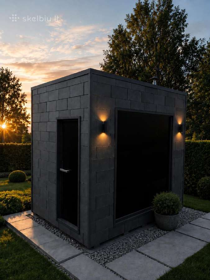 Karkasine sauna, pirtis, moduliniai, mobili, medin - nuotraukos Nr. 2