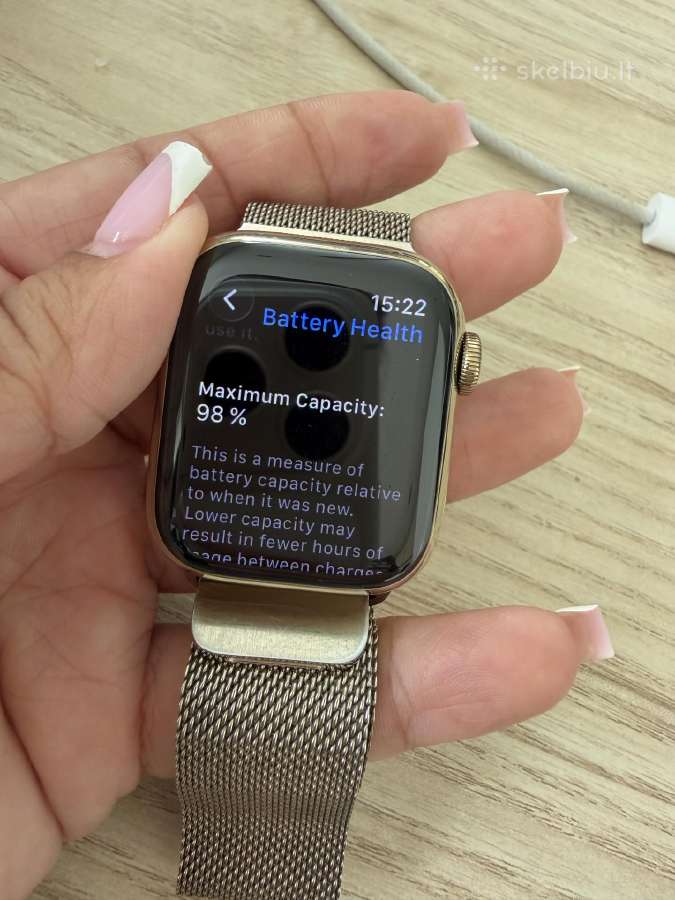 Apple watch 9 41mm gold milano - nuotraukos Nr. 4