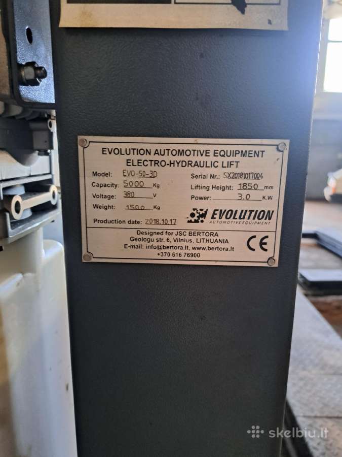 Parduodu keturiu kolonu automobilini keltuva - nuotraukos Nr. 5